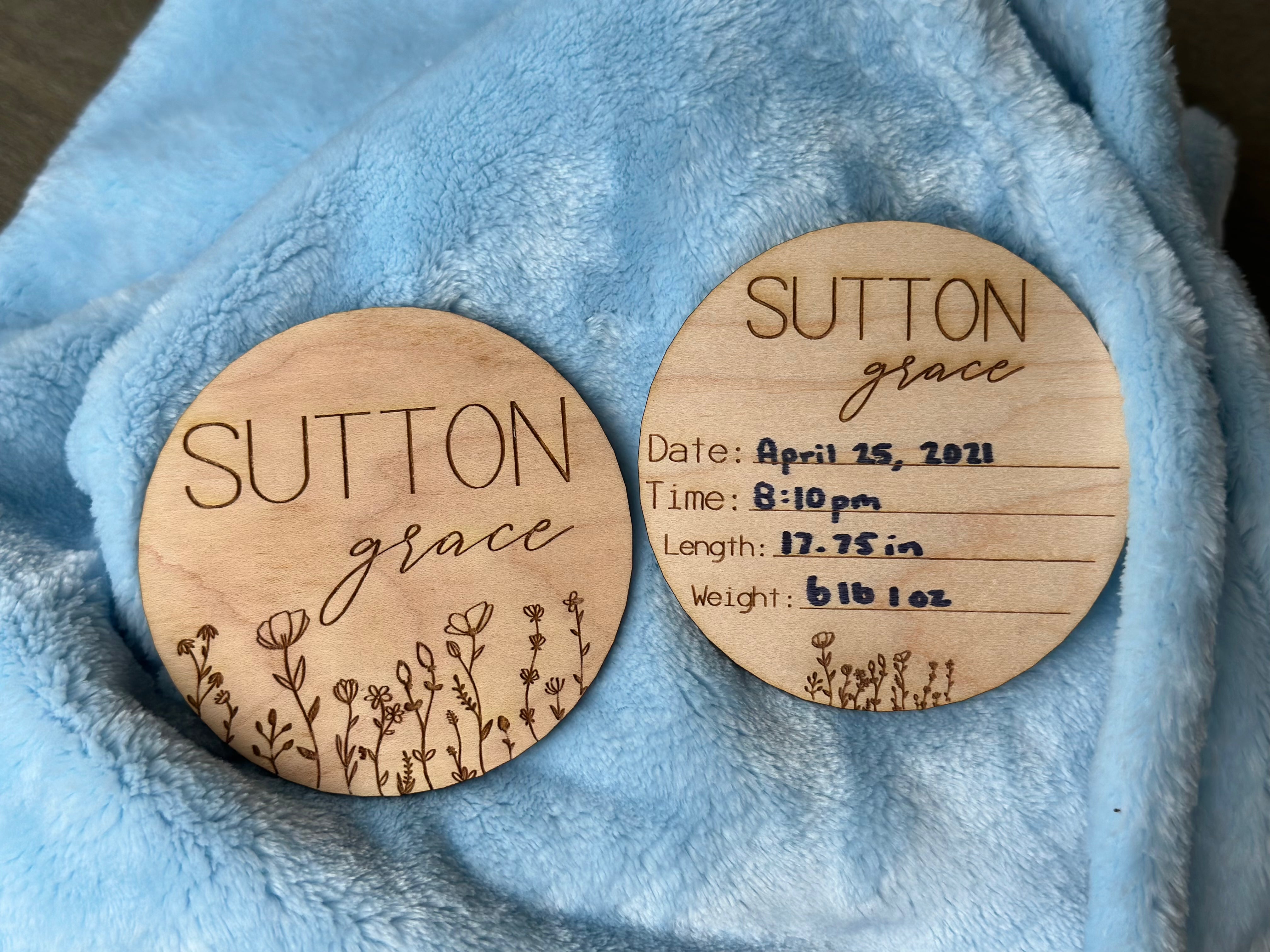 Baby Announcement Sign