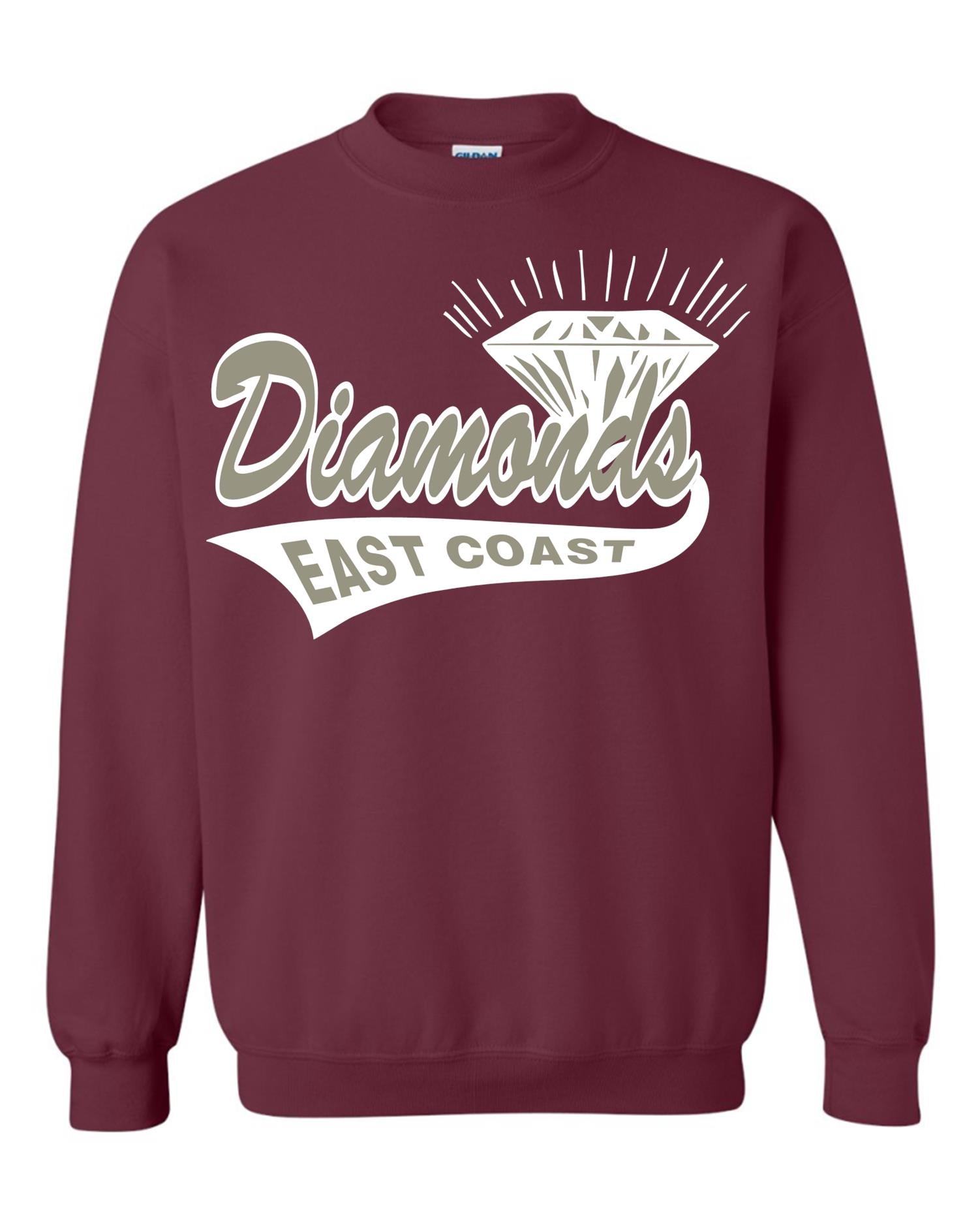 CUSTOMIZED EAST COAST DIAMONDS CREWNECK SWEATSHIRT