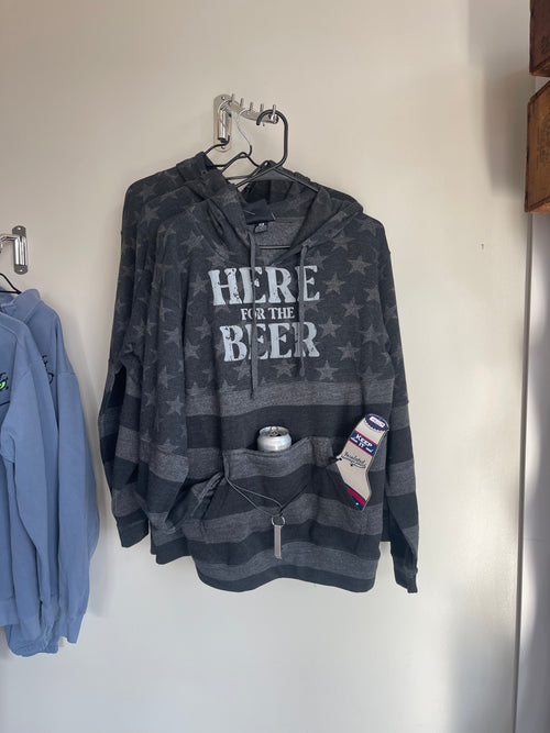 Here for the Beer Tailgate Hoodie