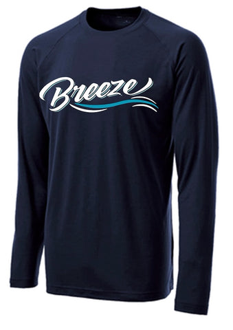 COASTAL BREEZE LONG SLEEVE MOISTURE WICKING TSHIRTS-NO NAME/NUMBER